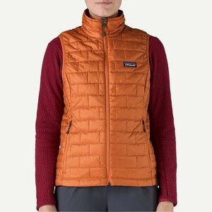 Patagonia Women's nano puff rock melon Orange Vest S